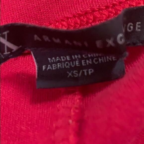A/X ARMANI EXCHANGE RED LEGGINGS SIZE XS/TP - Picture 8 of 9